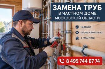 Скрытая течь, лопнувшая труба или ледяная пробка? Меняем трубы в частном доме Московской области аккуратно, с гарантией и без разрушения стен