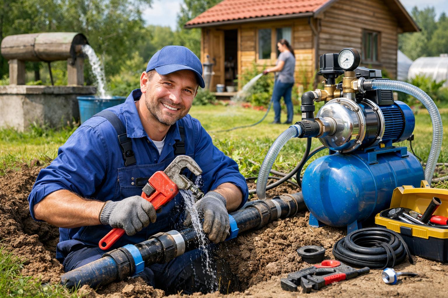 Гарантированная подача воды на даче — ремонт труб и насосных станций без хлопот