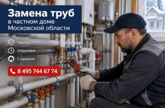 Замена труб в частном доме Московской области: как за один выезд устранить течь и забыть о проблеме