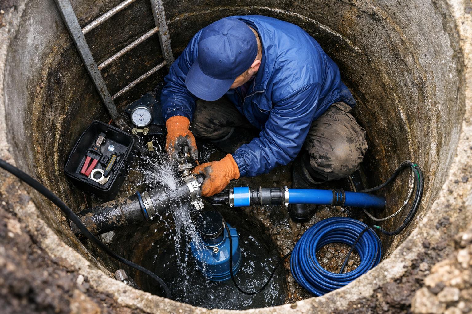 Вернём воду за один день — срочный и надёжный ремонт труб в колодце