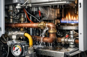 Течь в трубах газового котла? Срочный ремонт