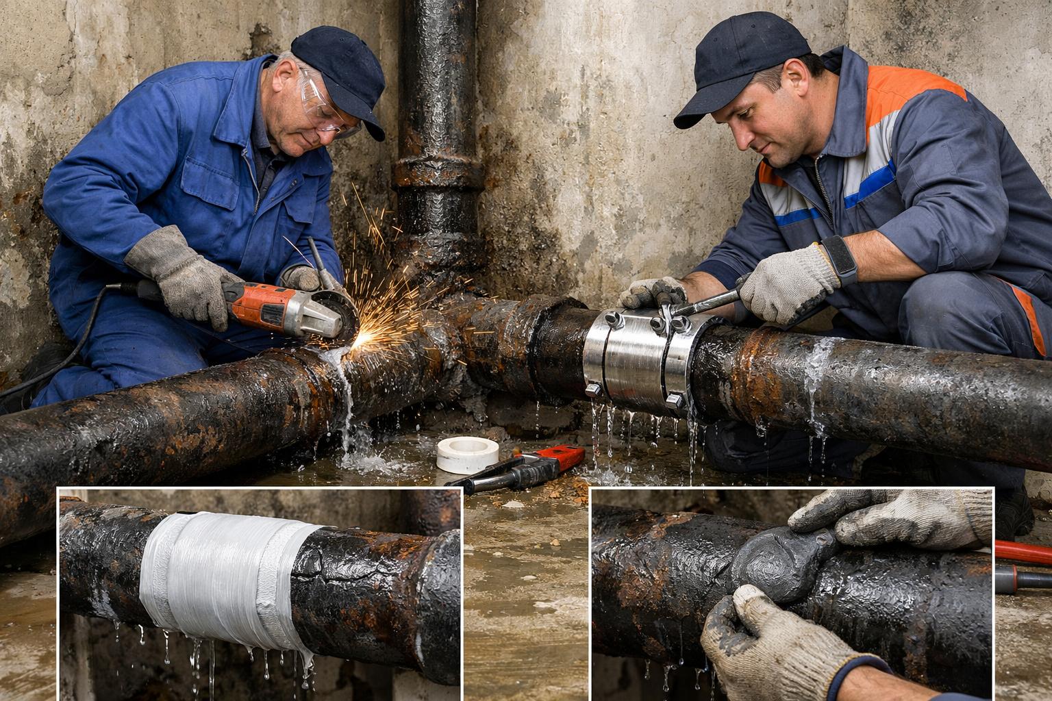 Ремонт труб: ремонт труб отопления водоснабжения из чугуна — оперативно и надёжно от ООО Холдинг СпецСтройАльянс