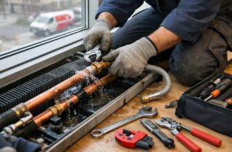 Как быстро и надёжно отремонтировать трубы внутрипольного конвектора