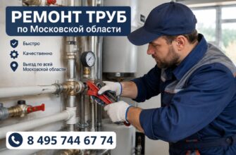 Ремонт труб по всей Московской области: устраняем протечки и меняем аварийные участки за 1 выезд