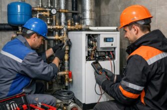 Ремонт труб котельной для напольного электрического котла