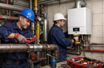 Ремонт труб котельной и профессиональная установка настенного газового котла