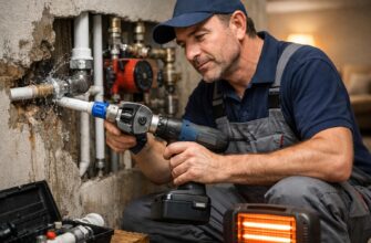 Оперативный ремонт труб отопления Uponor