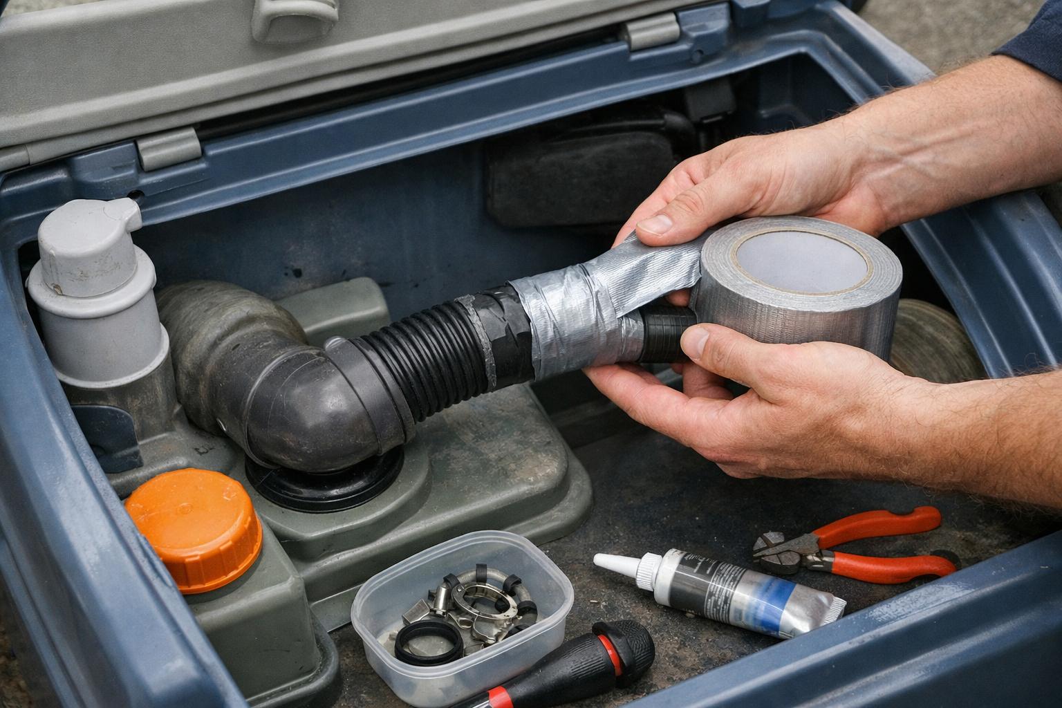 Срочный ремонт труб биотуалета за 30 минут — простые надежные решения своими руками Срочный ремонт труб биотуалета за 30 минут — простые надежные решения своими руками