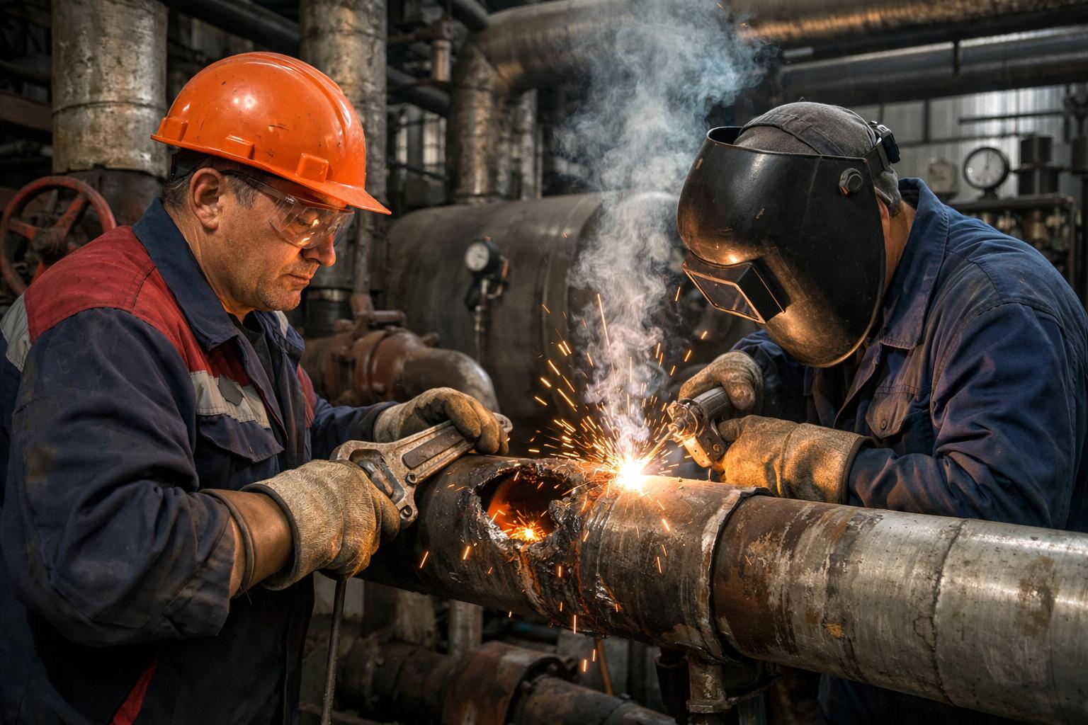 Срочный ремонт труб котельного оборудования — быстро и надёжно от