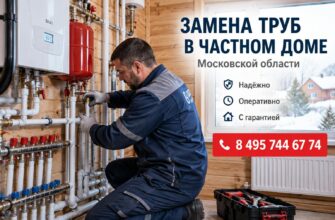 Ремонт труб по всей Московской области: устраняем протечки и меняем аварийные участки за&nbsp;1&nbsp;выезд