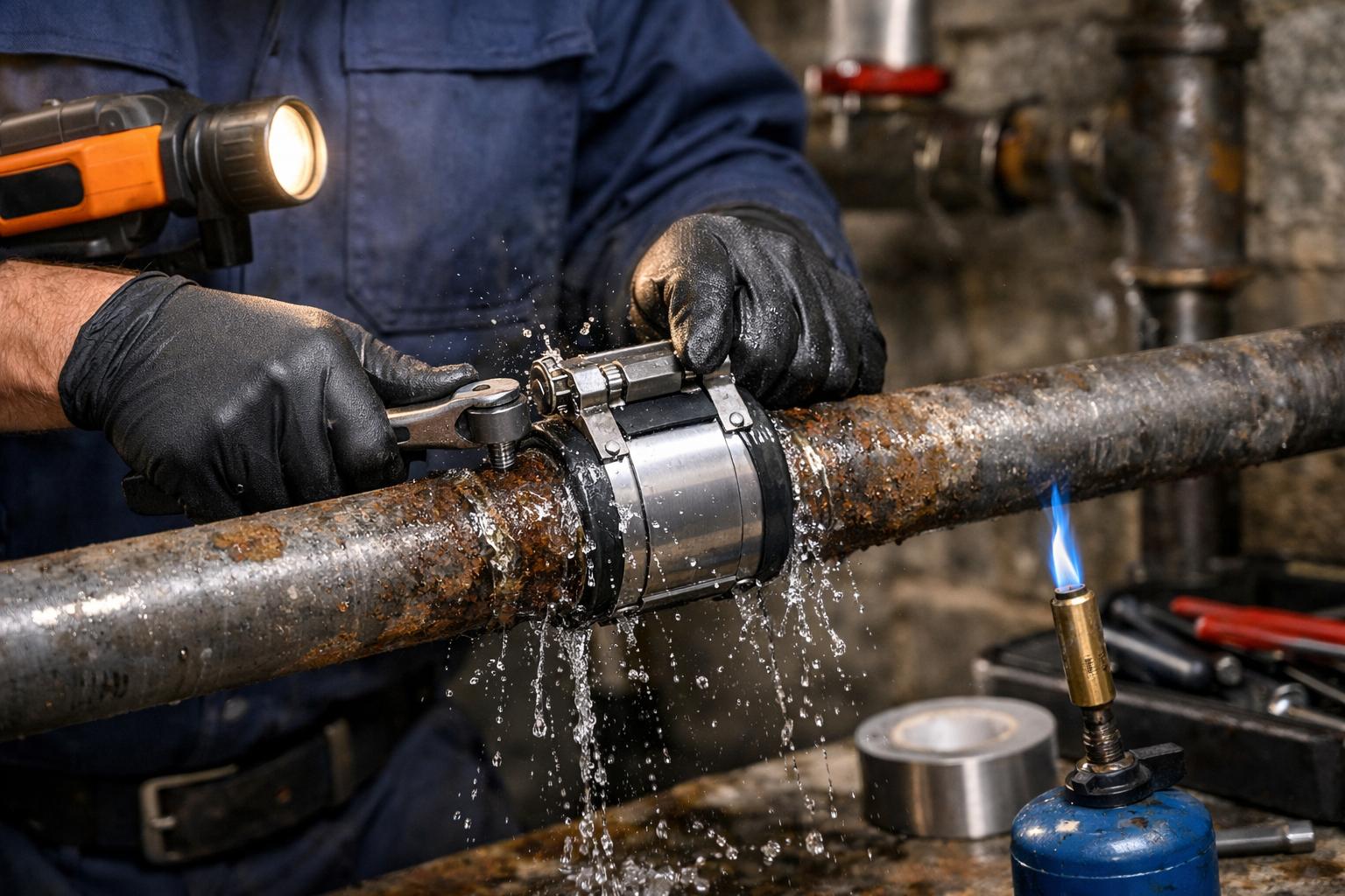 Ремонт труб: ремонт труб отопления водоснабжения из стали — оперативно и без демонтажа Ремонт труб: ремонт труб отопления водоснабжения из стали — оперативно и без демонтажа