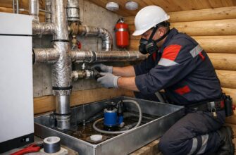 Ремонт труб котельной в деревянном доме