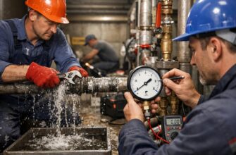 Экстренный ремонт труб и калибровка манометра