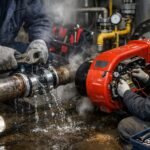 Ремонт труб и дизельной горелки