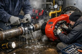 Ремонт труб и дизельной горелки