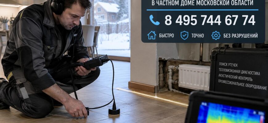 Как мы находим невидимую течь и спасаем дом от скрытого потопа в Московской области