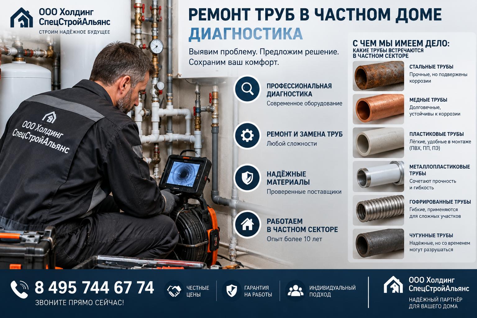 С чем мы имеем дело: какие трубы встречаются в частном секторе