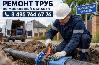 Ремонт труб по Московской области: устраняем протечки и меняем аварийные участки за 1 выезд