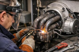 Ремонт труб горелки на отработанном масле