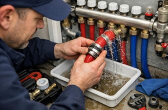 Ремонт труб коллектора Uponor