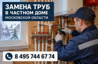 Ремонт труб по всей Московской области: устраняем протечки и меняем аварийные участки за 1 выезд