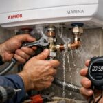 Экстренный ремонт труб водонагревателя ATMOR MARINA