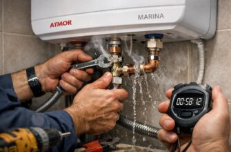 Экстренный ремонт труб водонагревателя ATMOR MARINA