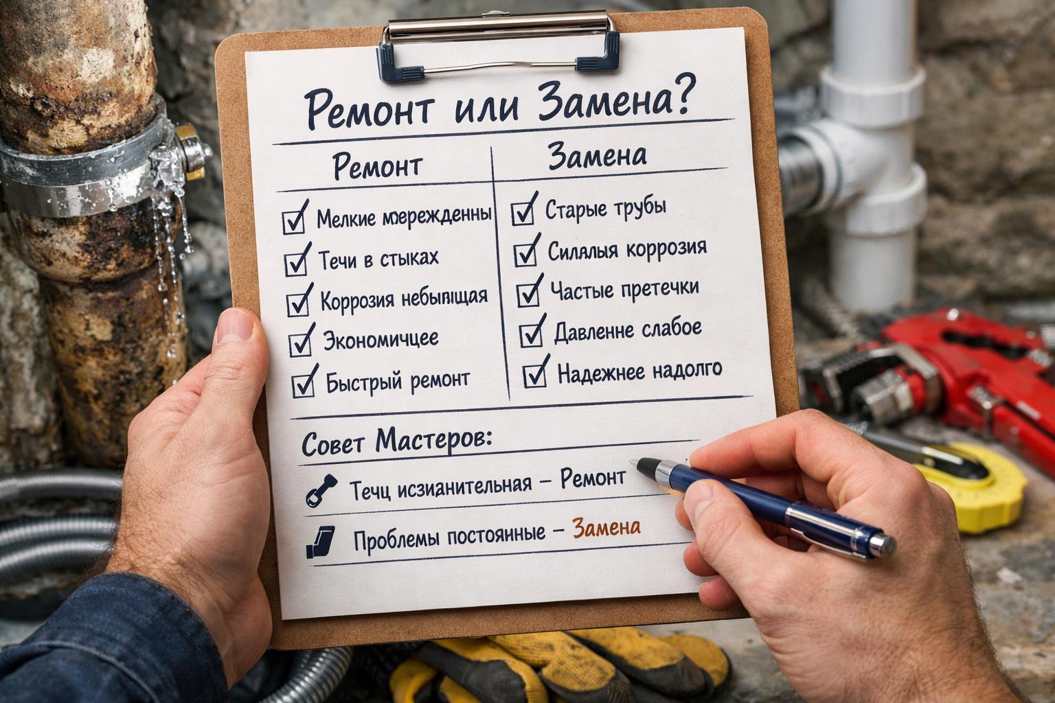 Как принять решение: ремонт или замена — чеклист от мастеров Как принять решение: ремонт или замена — чеклист от мастеров