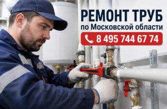 Ремонт труб по Московской области: находим и устраняем протечки, меняем аварийные участки за один приезд мастера