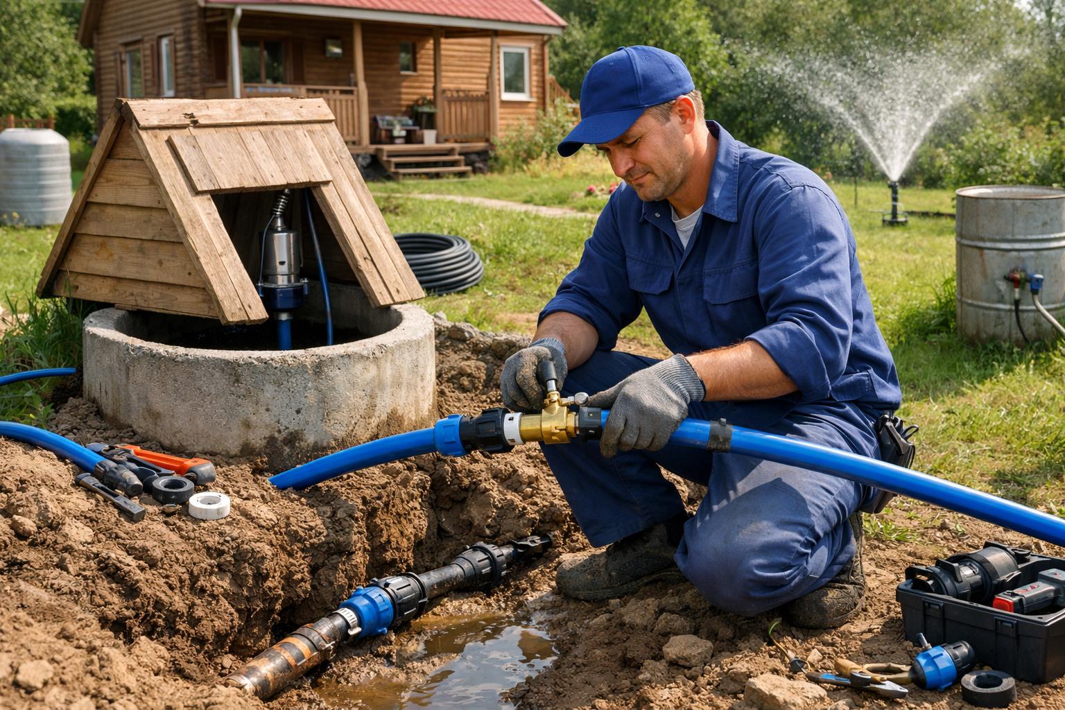 Ремонт труб: Водоснабжение дачи от колодца — верните воду за один выходной с ООО Холдинг СпецСтройАльянс Ремонт труб: Водоснабжение дачи от колодца — верните воду за один выходной с ООО Холдинг СпецСтройАльянс