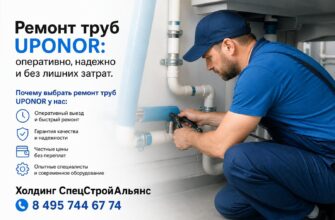 Ремонт труб UPONOR: оперативно