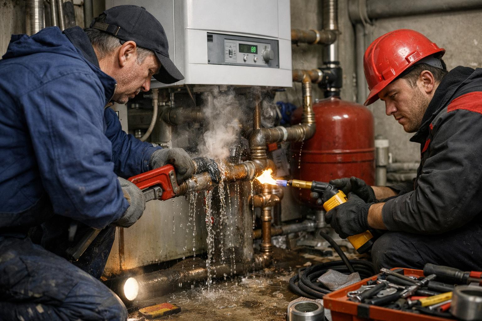 Срочный ремонт труб котельной от ООО Холдинг СпецСтройАльянс — вернём тепло в дом за часы Срочный ремонт труб котельной от ООО Холдинг СпецСтройАльянс — вернём тепло в дом за часы