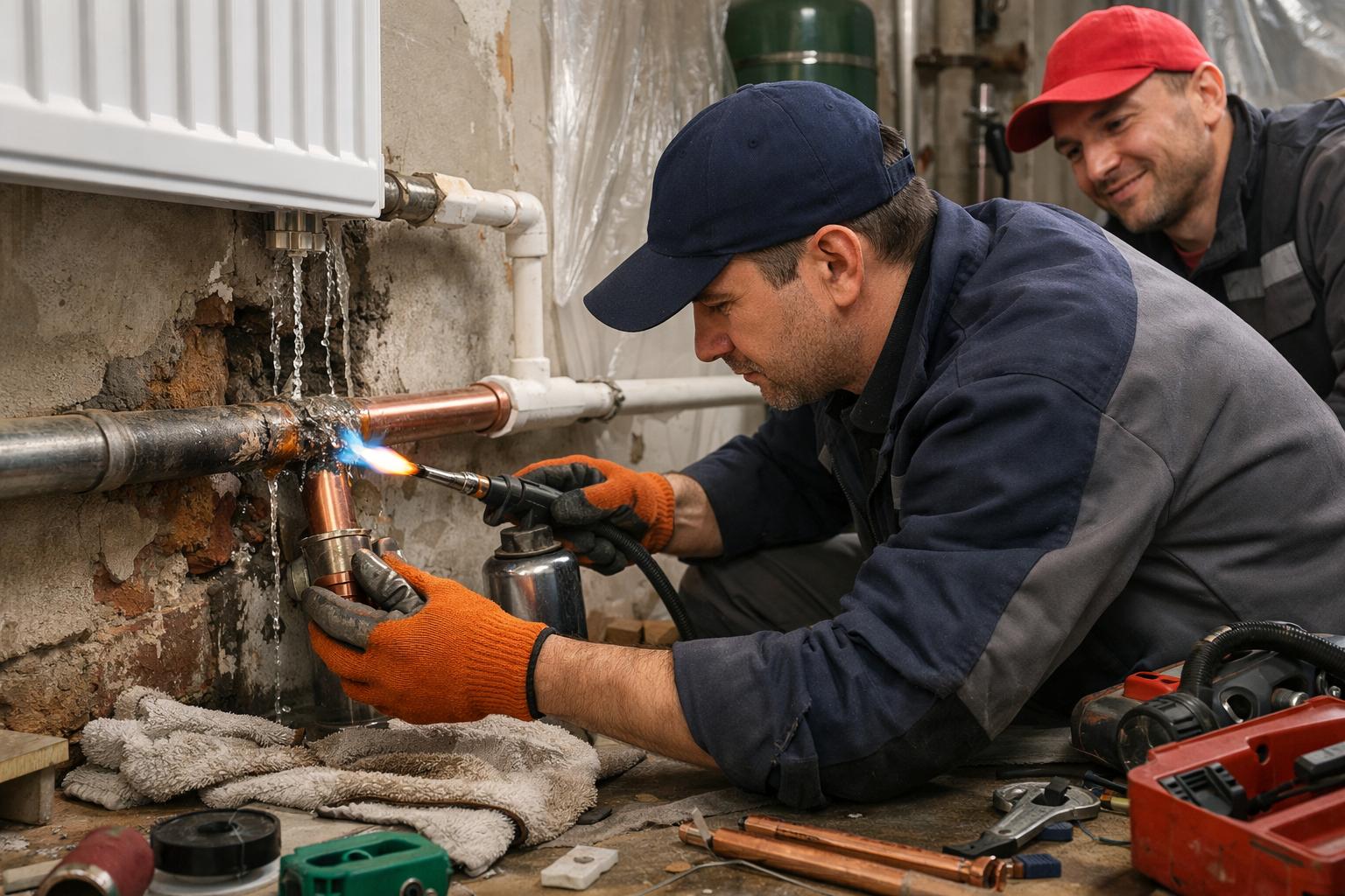 Как мы возвращаем тепло за 1 день — экспресс-ремонт труб отопления без лишней пыли