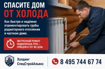 Отремонтировать трубы радиаторного отопления в частном доме