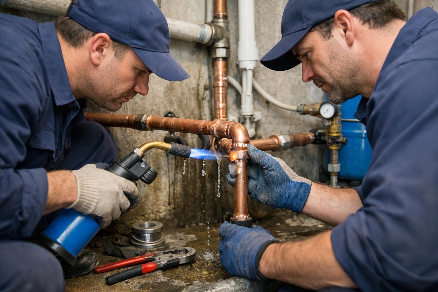 Срочный и надежный ремонт медных труб — выезд бригады ООО Холдинг СпецСтройАльянс в кратчайшие сроки