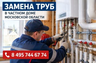 Ремонт труб по Московской области: находим скрытые протечки и меняем аварийные участки за один выезд