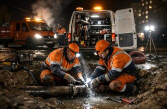 Аварийные выезды по ремонту труб — быстро