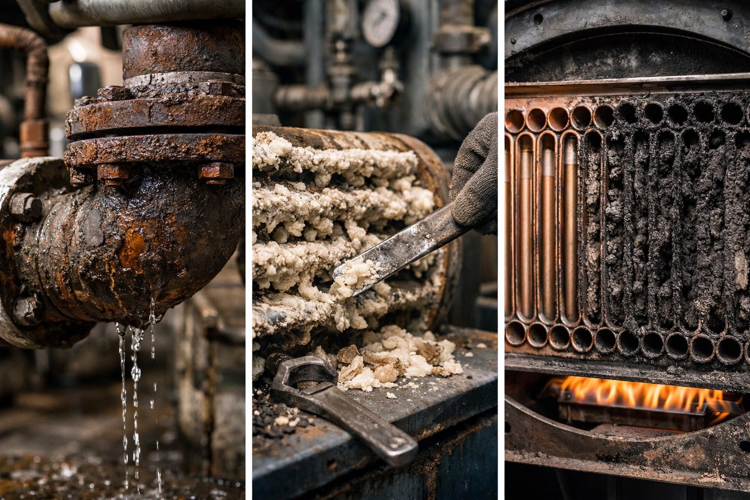 Механизмы износа: коррозия, отложения и падение КПД теплообменника