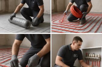 Монтаж тёплого пола