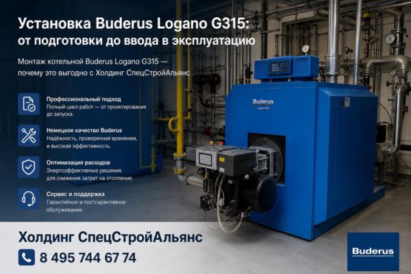 Установка Buderus Logano G315