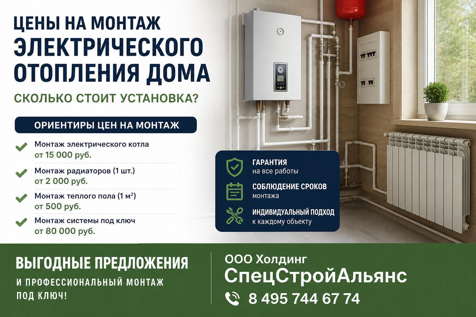 Сколько стоит монтаж электрического отопления дома: ориентиры цен и выгодные предложения Сколько стоит монтаж электрического отопления дома: ориентиры цен и выгодные предложения