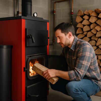 Комбинированное дровяное отопление для частного дома