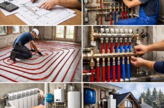 Монтаж отопления коттеджа