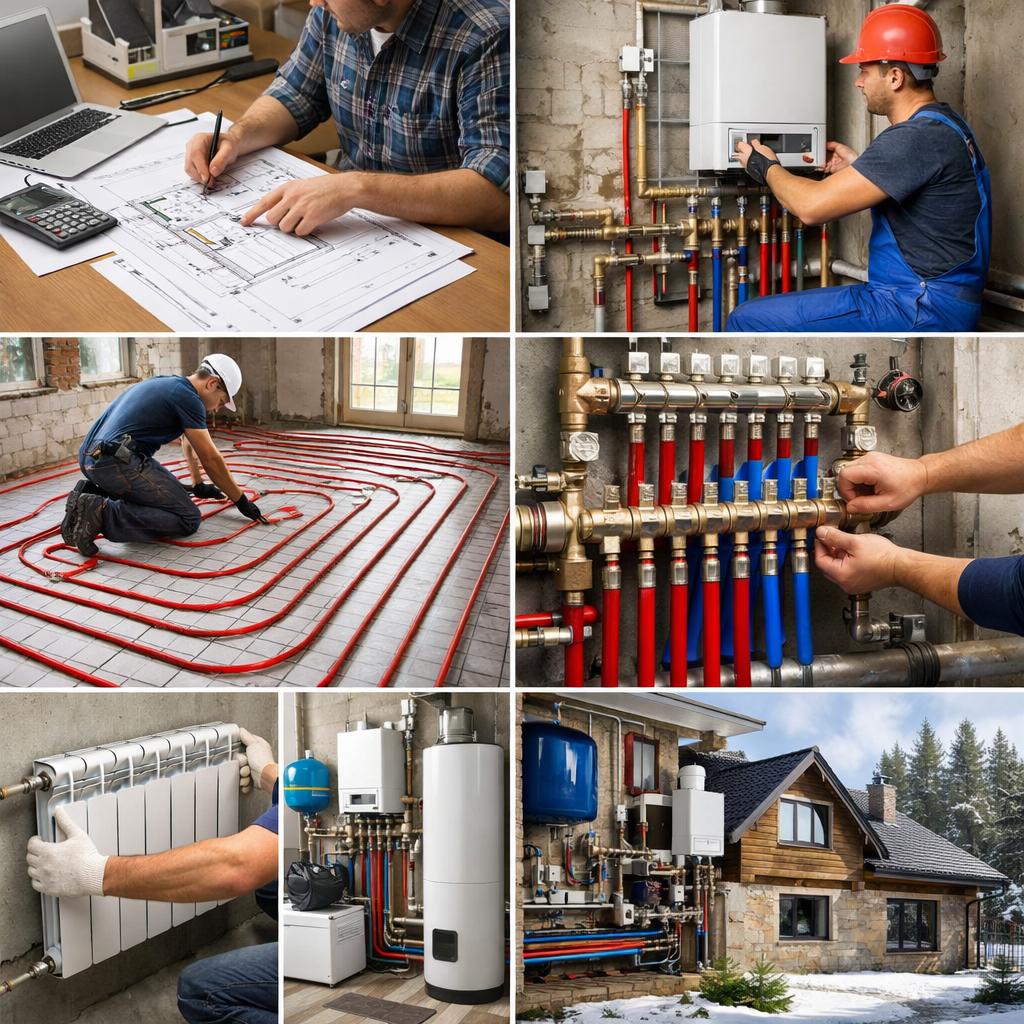 Монтаж отопления коттеджа под ключ от ООО «Холдинг СпецСтройАльянс» Монтаж отопления коттеджа под ключ от ООО «Холдинг СпецСтройАльянс»