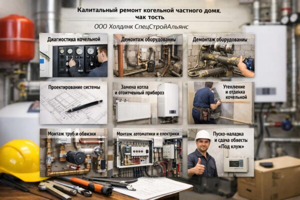 Капитальный ремонт котельной частного дома