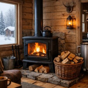 Автономное отопление дачи дровами