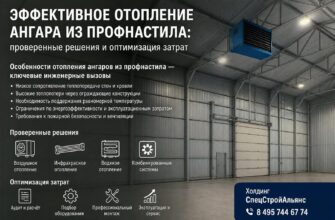 Эффективное отопление ангара из профнастила