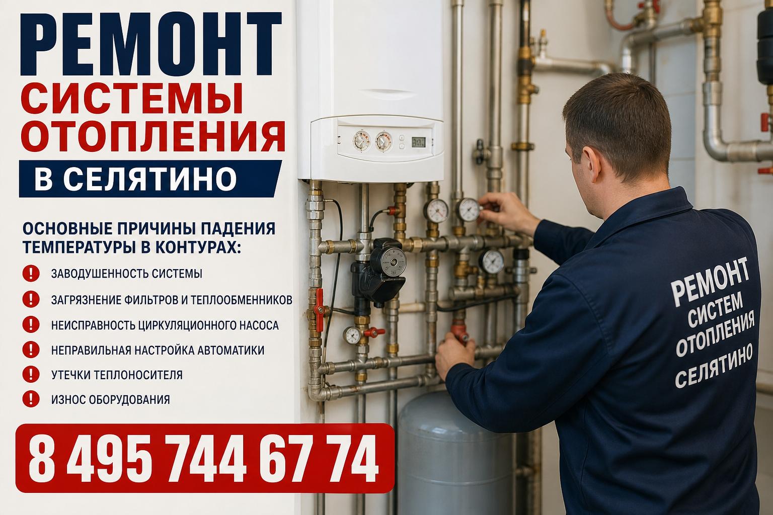 Основные причины падения температуры в контурах