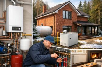 Газовое отопление частного дома в Хотьково