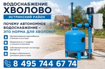 Водоснабжение в Хволово Истринского района